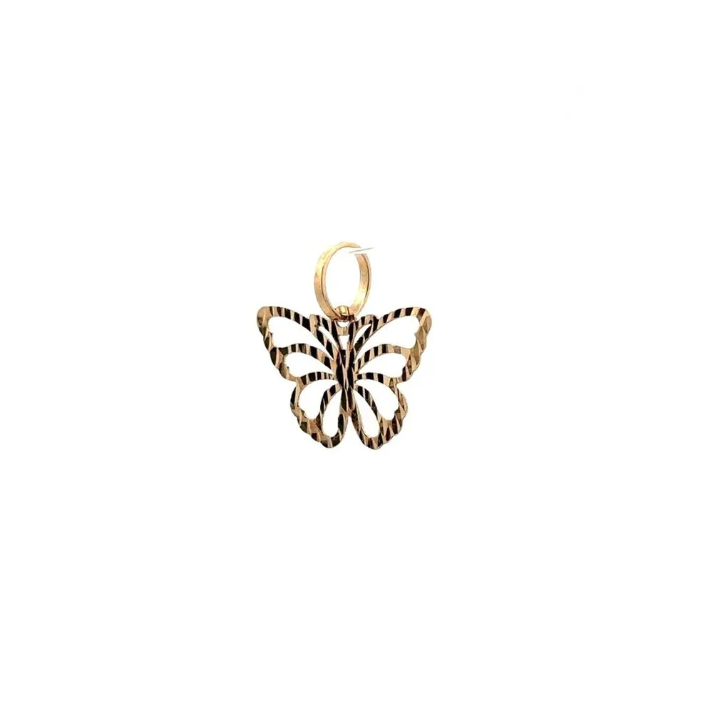 18K Gold Pendant Butterfly - Picture 12 of 12
